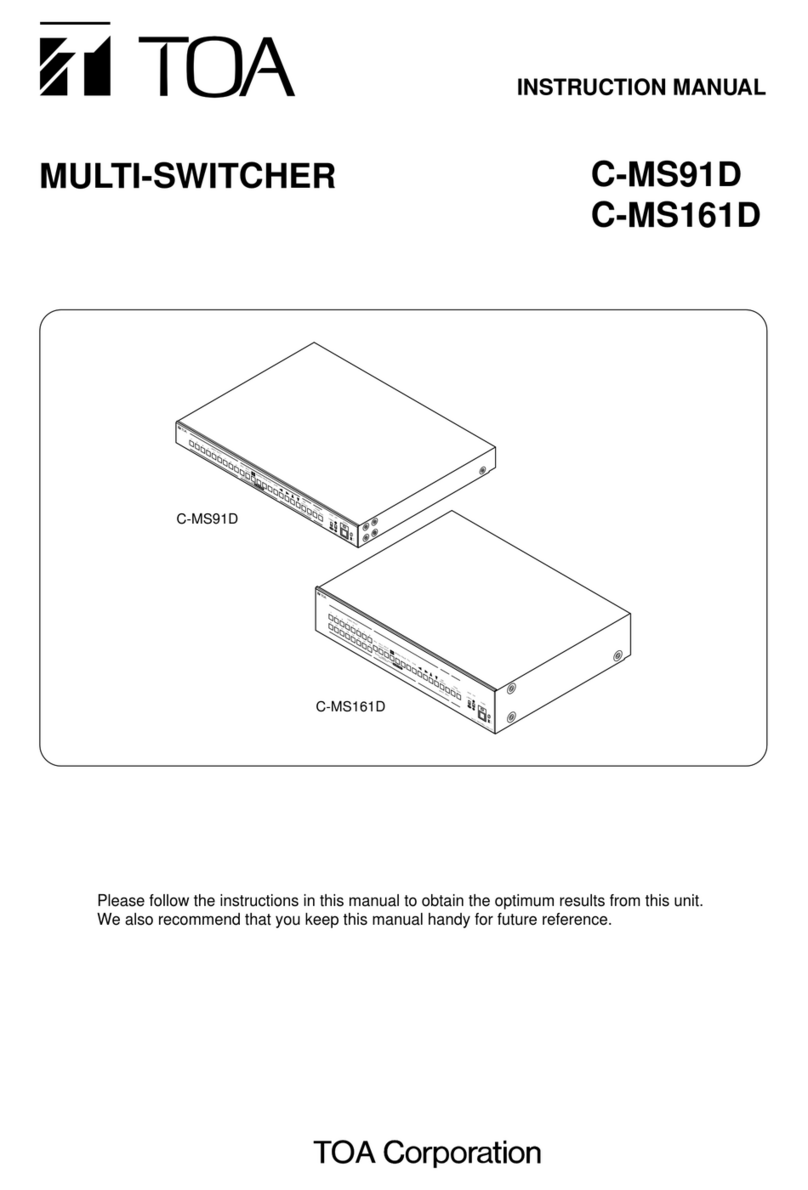 Toa C-MS91D instruction manual