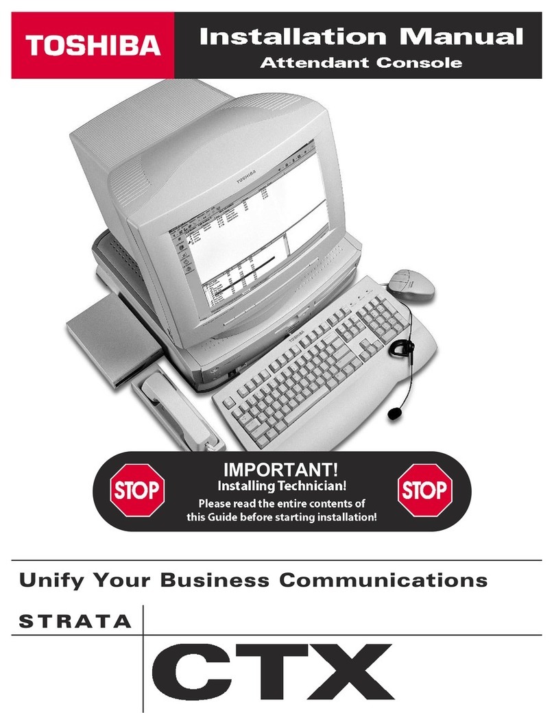 Toshiba Strata CTX User manual