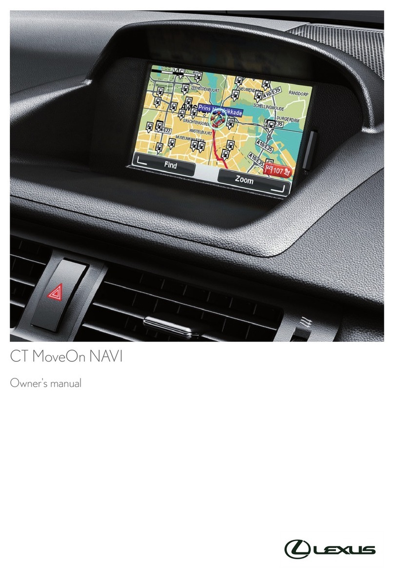 Lexus CT MoveOn NAVI User manual