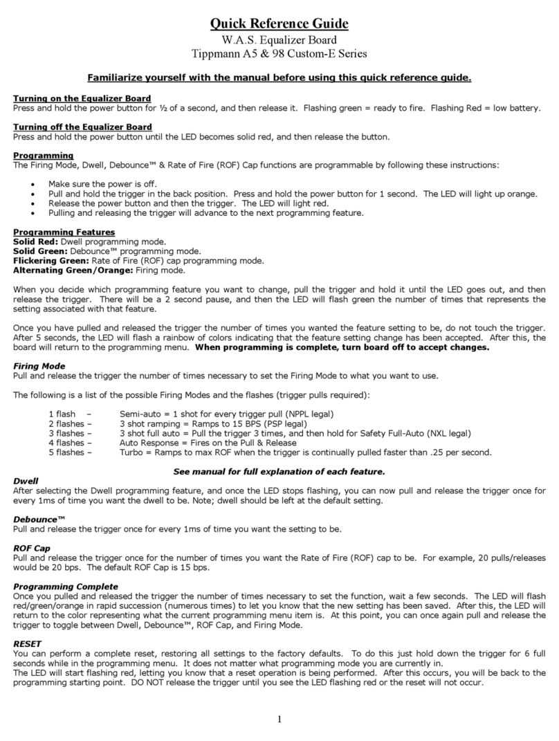 Tippmann A-5 RESPONSE User manual