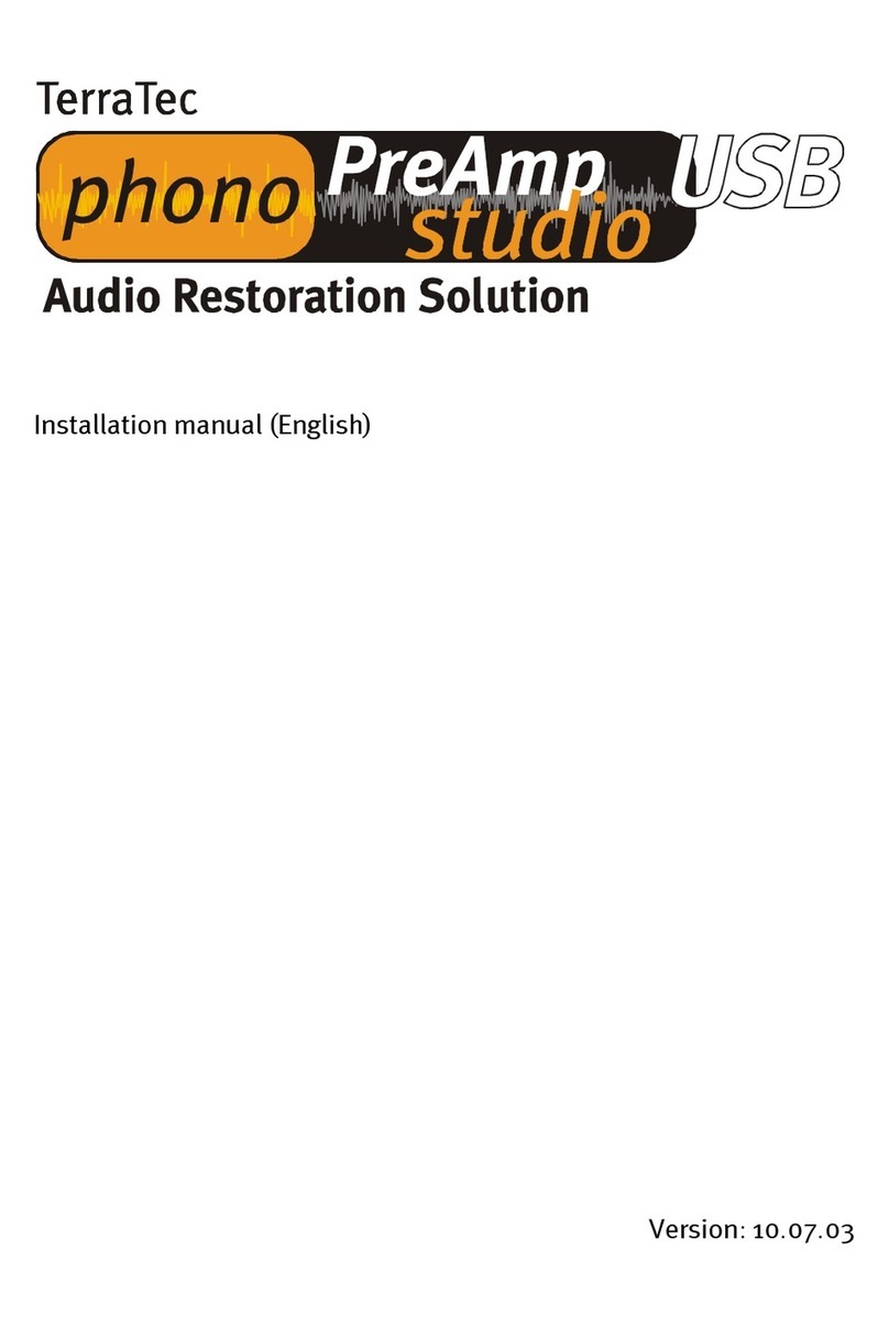 TerraTec phono PreAmp User manual