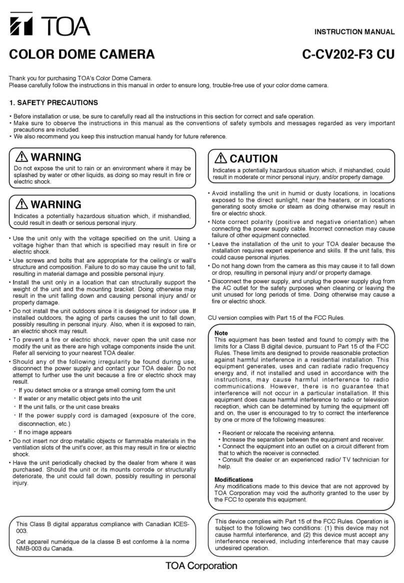 Toa C-CV202-F3 User manual