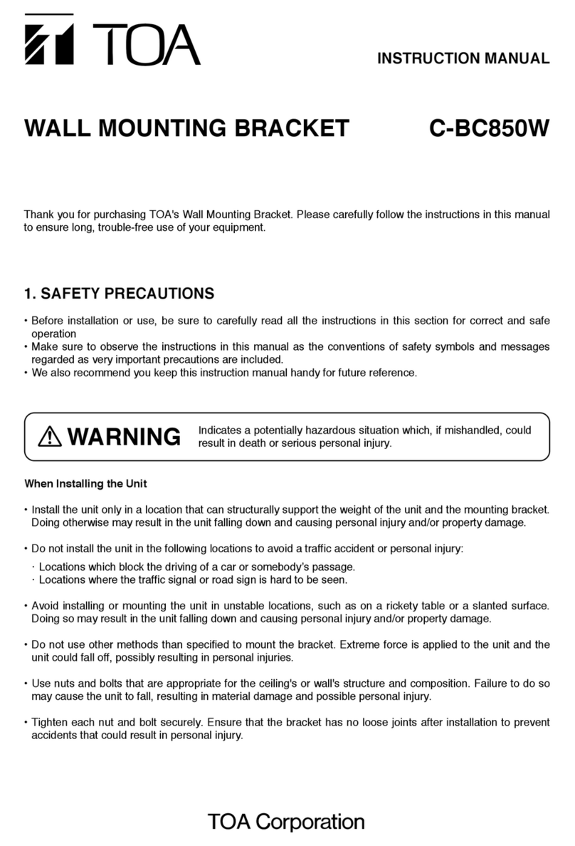 Toa C-BC850W User manual
