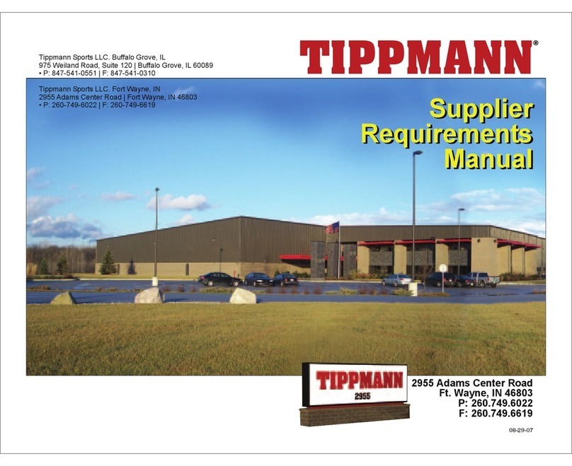 Tippmann Supplier Requirements User manual