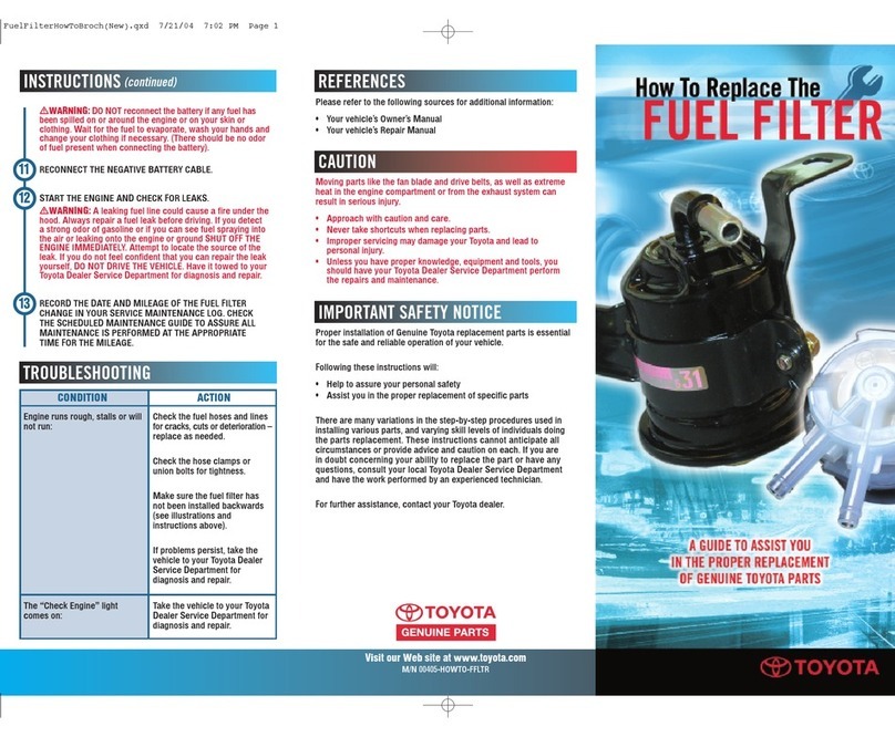 Toyota All Toyota Models Replacement guide