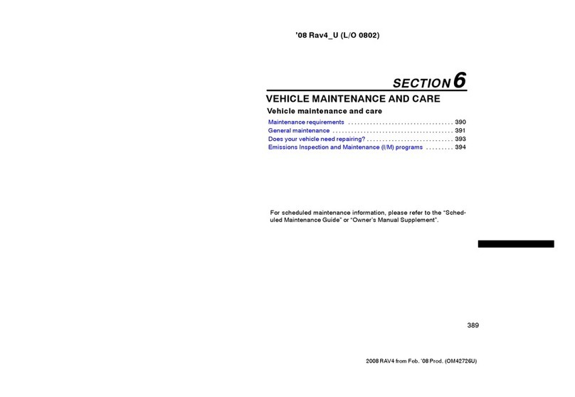 Toyota RAV4 2008 User manual