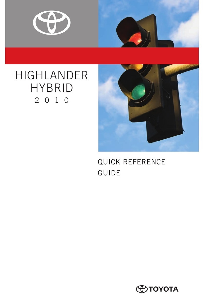 Toyota HIGHLANDER HYBRID 2010 User manual