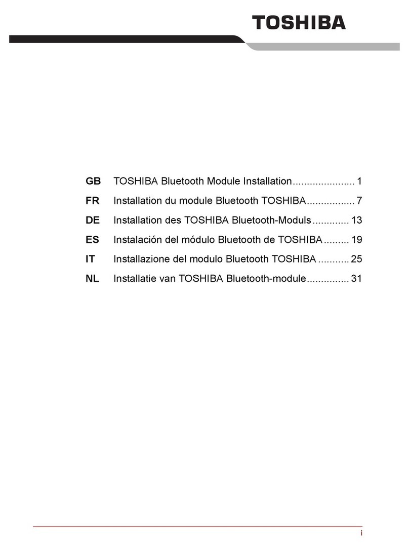 Toshiba Bluetooth Module User manual