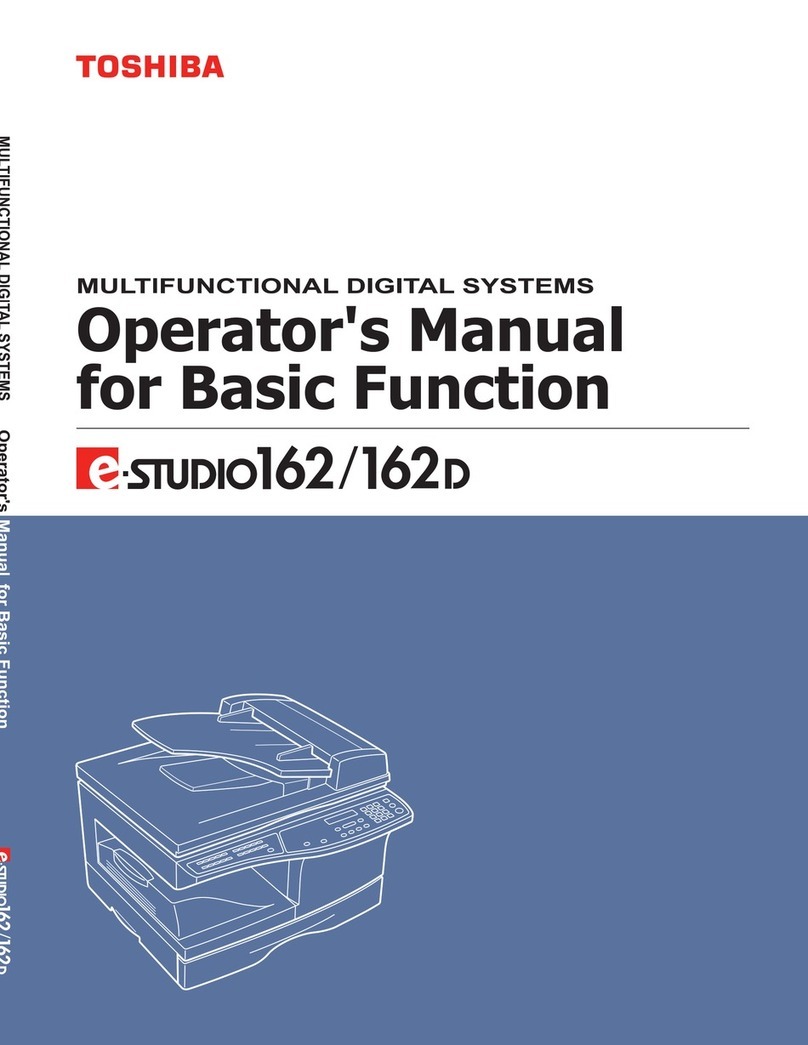Toshiba e-studio162 User manual