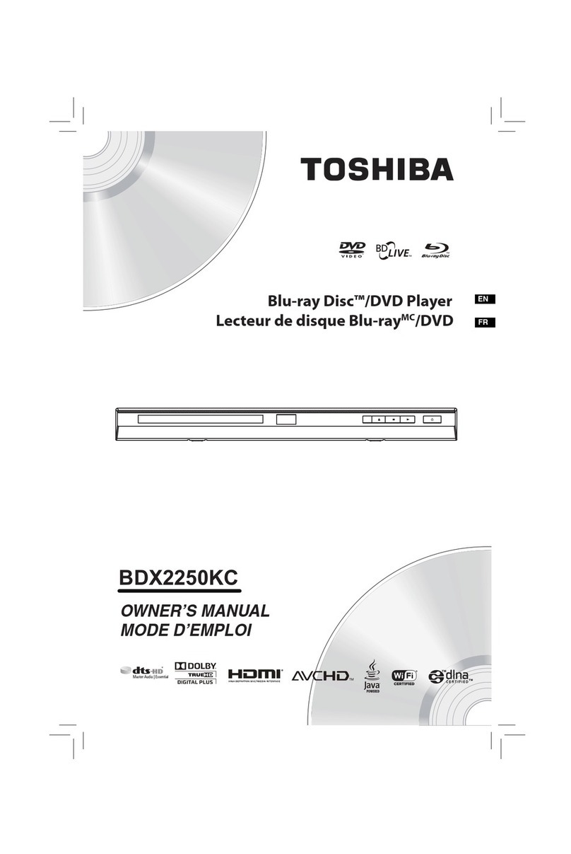 Toshiba BDX2250KC owner's manual