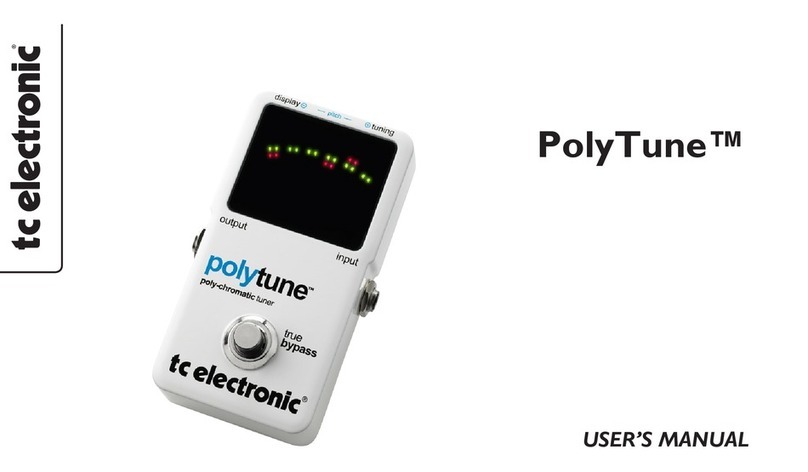TC Electronic PolyTune User manual