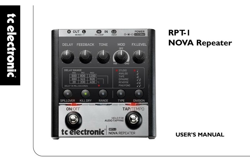 TC Electronic RPT-I NOVA User manual