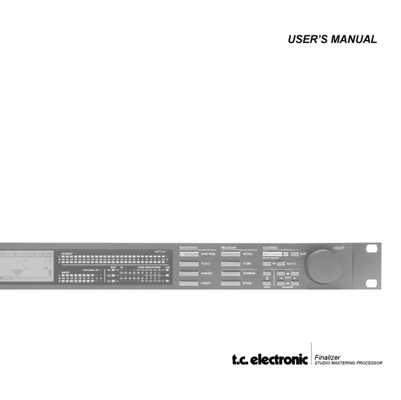 TC Electronic Finalizer user manual