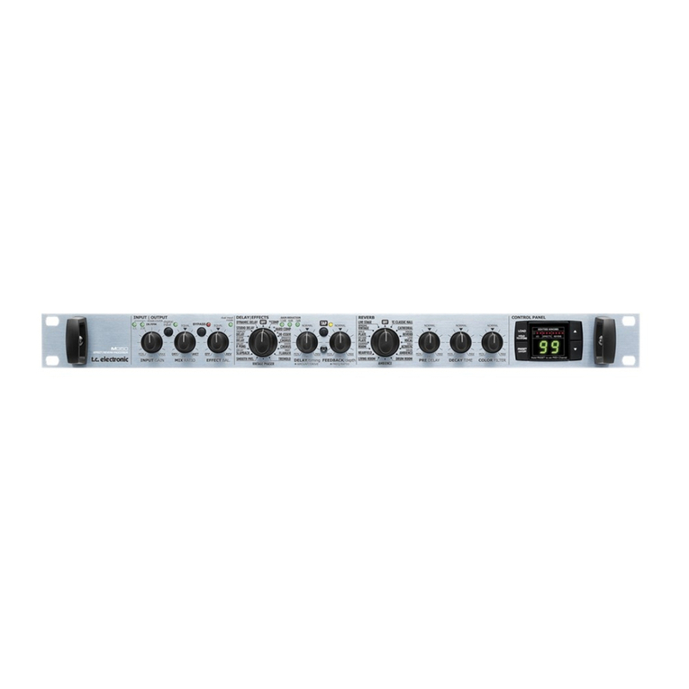 TC Electronic M350 User manual
