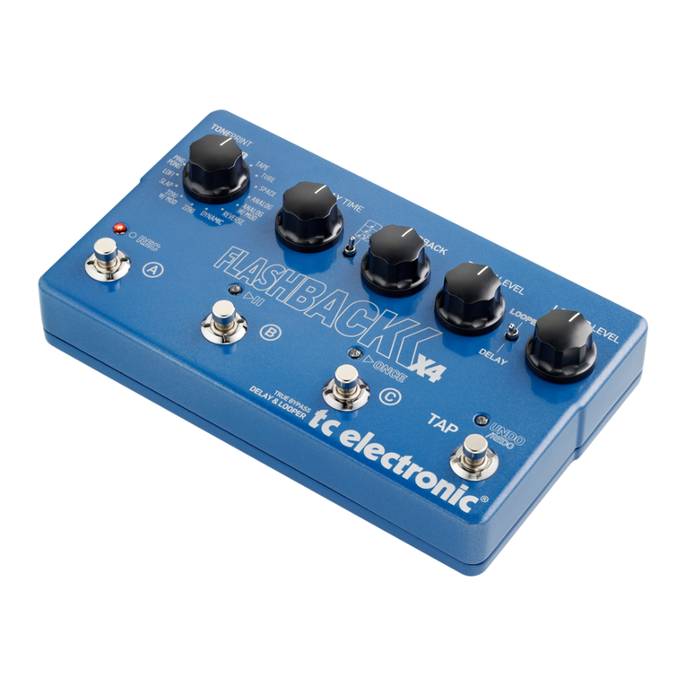 TC Electronic FLASHBACK X4 user manual