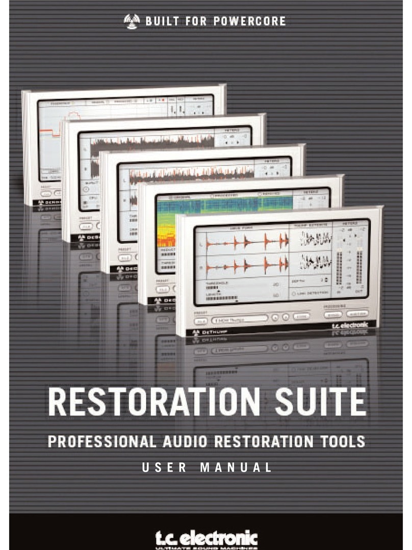 TC Electronic RESTORATION SUITE user manual TC Electronic RESTORATION SUITE user manual