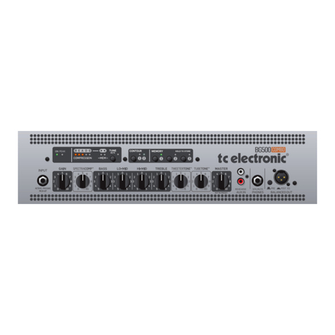 TC Electronic BG500/210 User manual