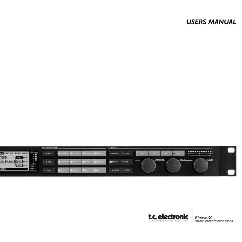 TC Electronic FirewarX User manual