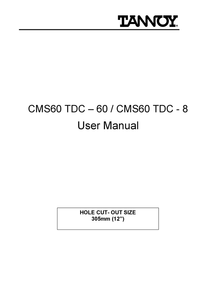 Tannoy CMS60 TDC - 60 User manual