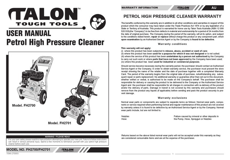 Talon Tools FH2700 user manual