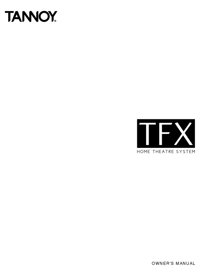Tannoy TFX owner's manual