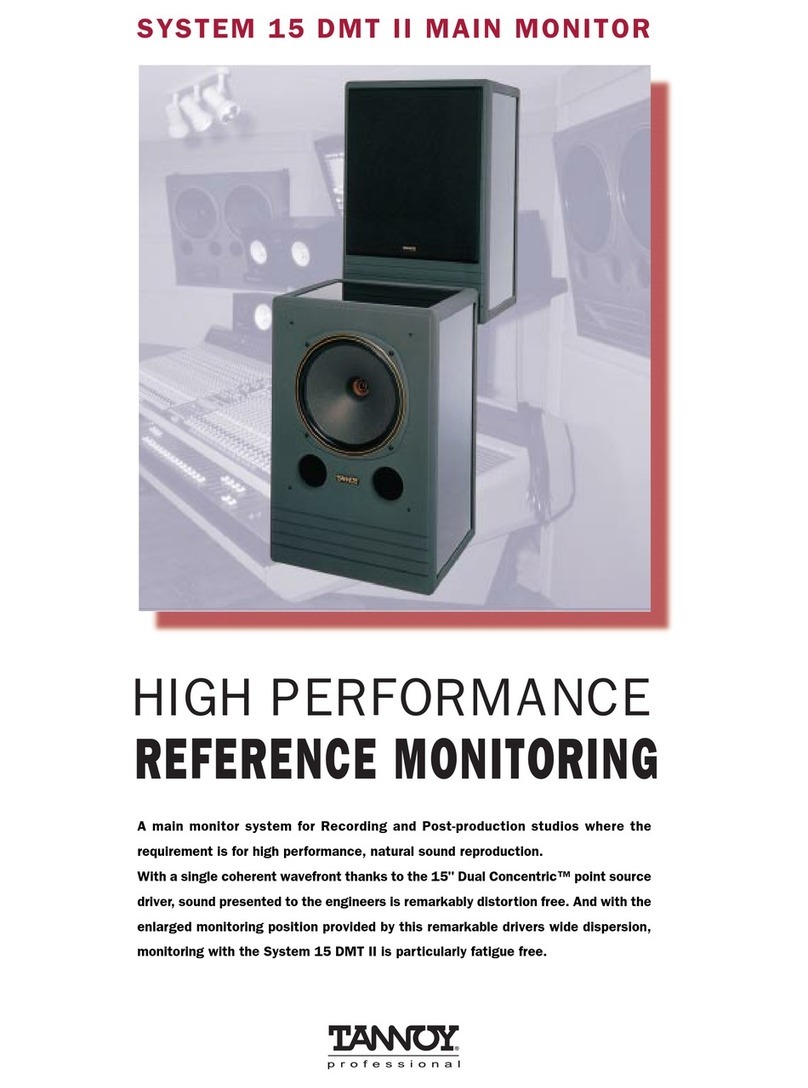 Tannoy SYSTEM 15 DMT II User manual
