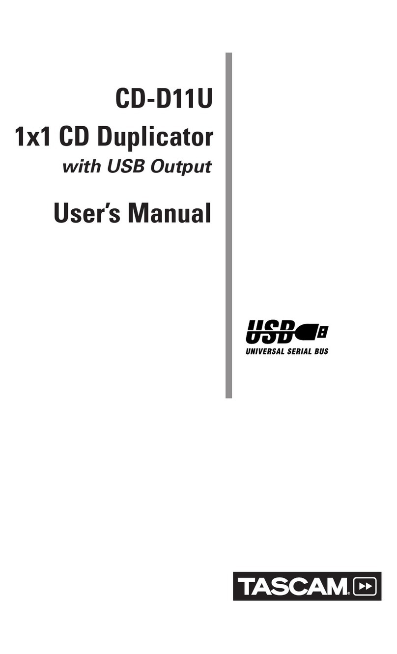 Tascam CD-D11U user manual