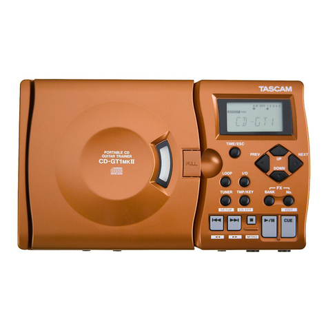 Tascam CD-GT1mkII owner's manual