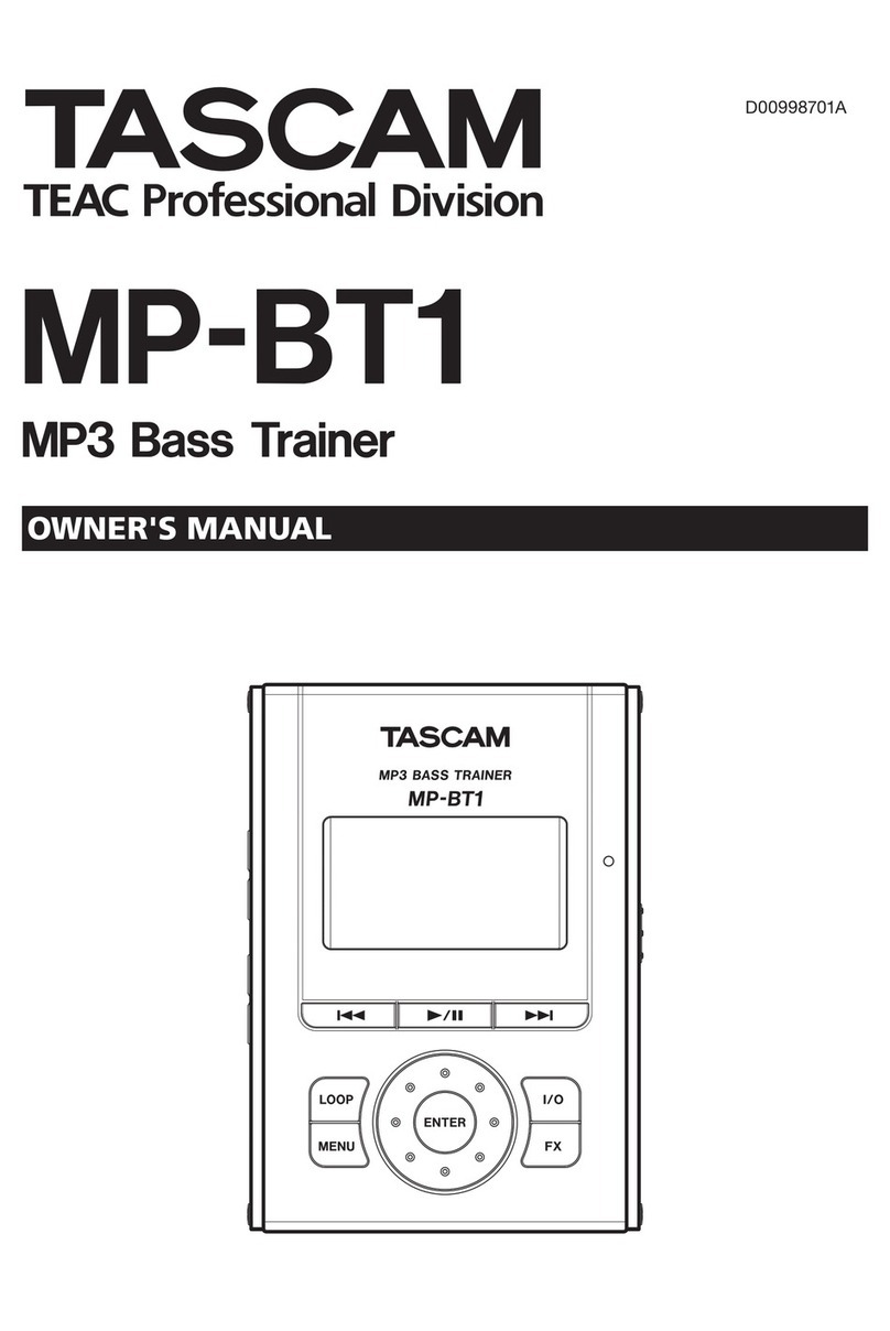Tascam MP-BT1 owner's manual