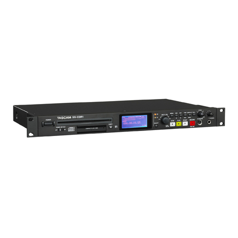 Tascam SS-CDR1 User manual
