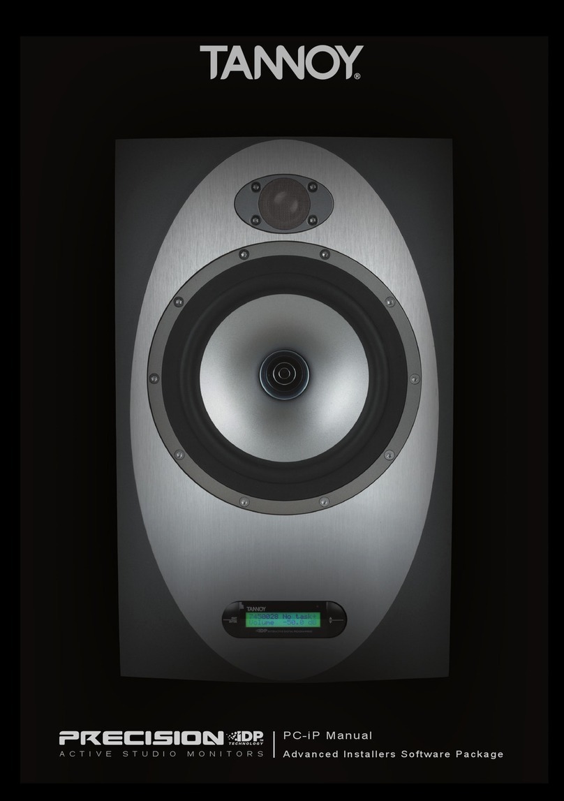 Tannoy PRECISION PC/IP User manual
