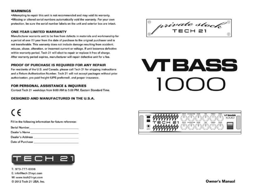 tech21 dUg Ultra Bass 1000 User manual
