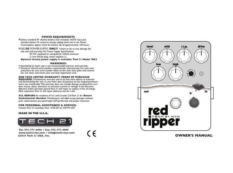tech21 REDRIPPER User manual