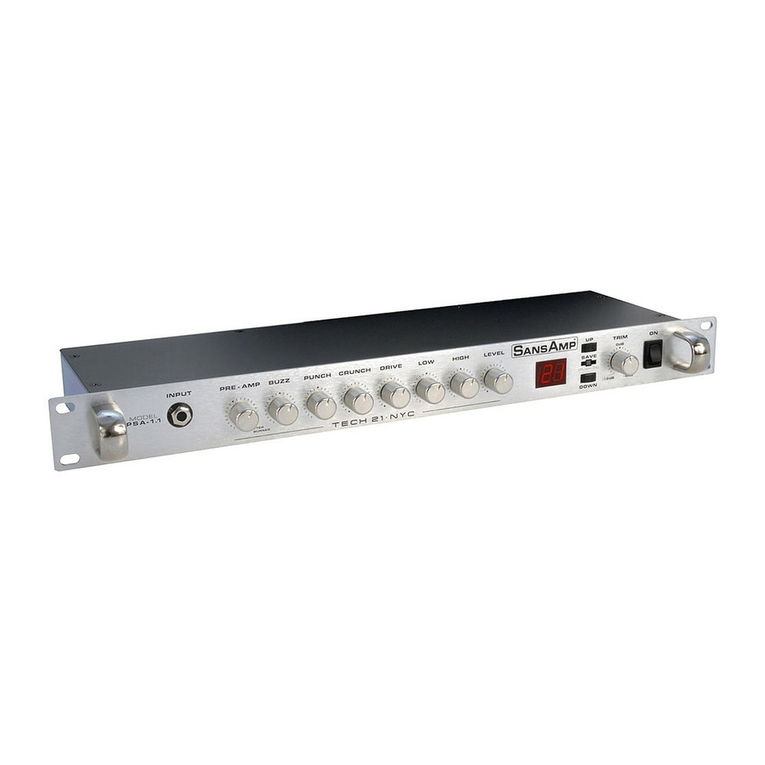 tech21 SansAmp PSA-1 User manual