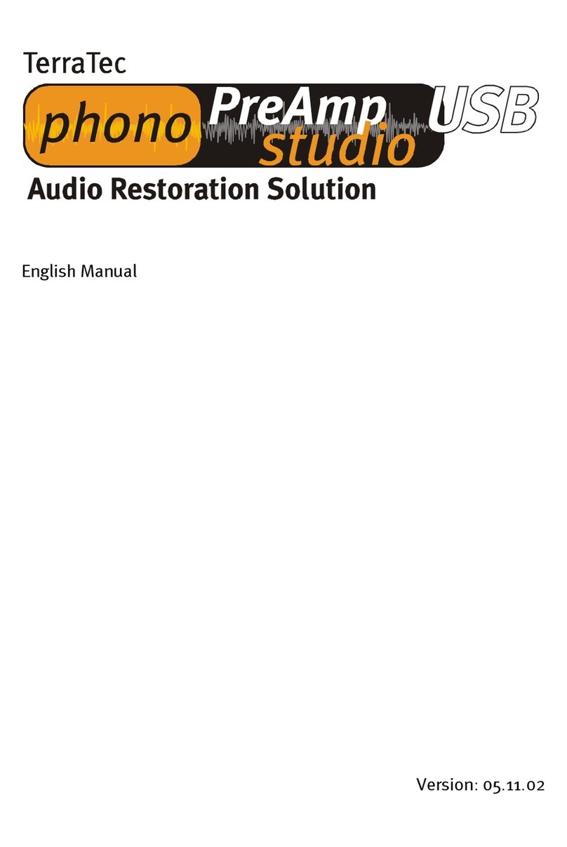 TerraTec phonoPreAmp studio USB manual&nbsp;