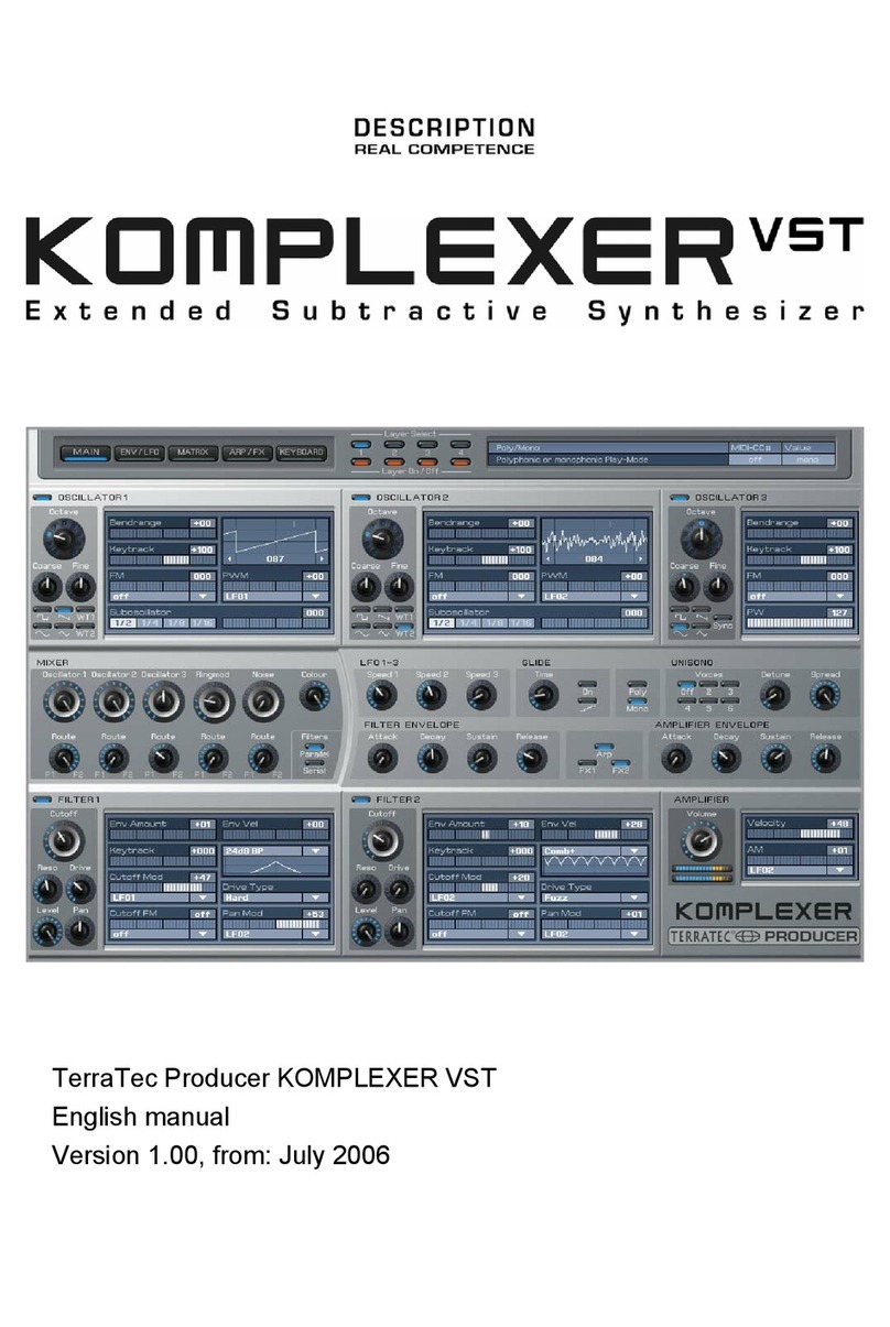 TerraTec KOMPLEXER VST manual&nbsp;