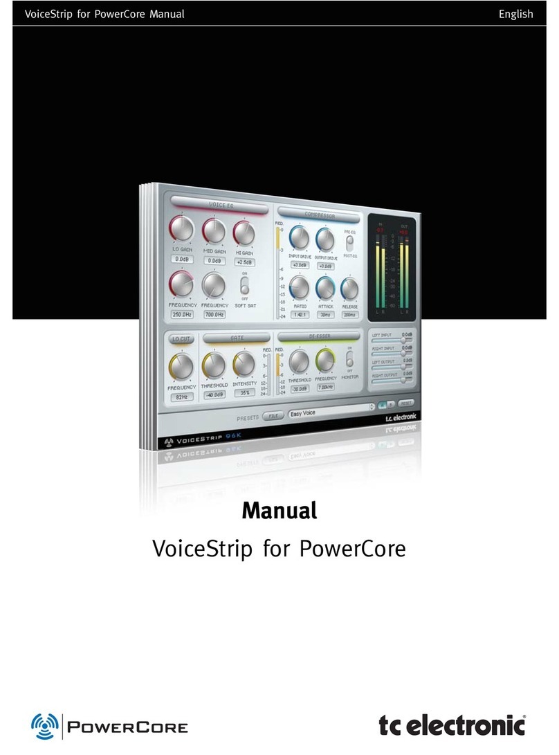 TC Electronic VoiceStrip User manual