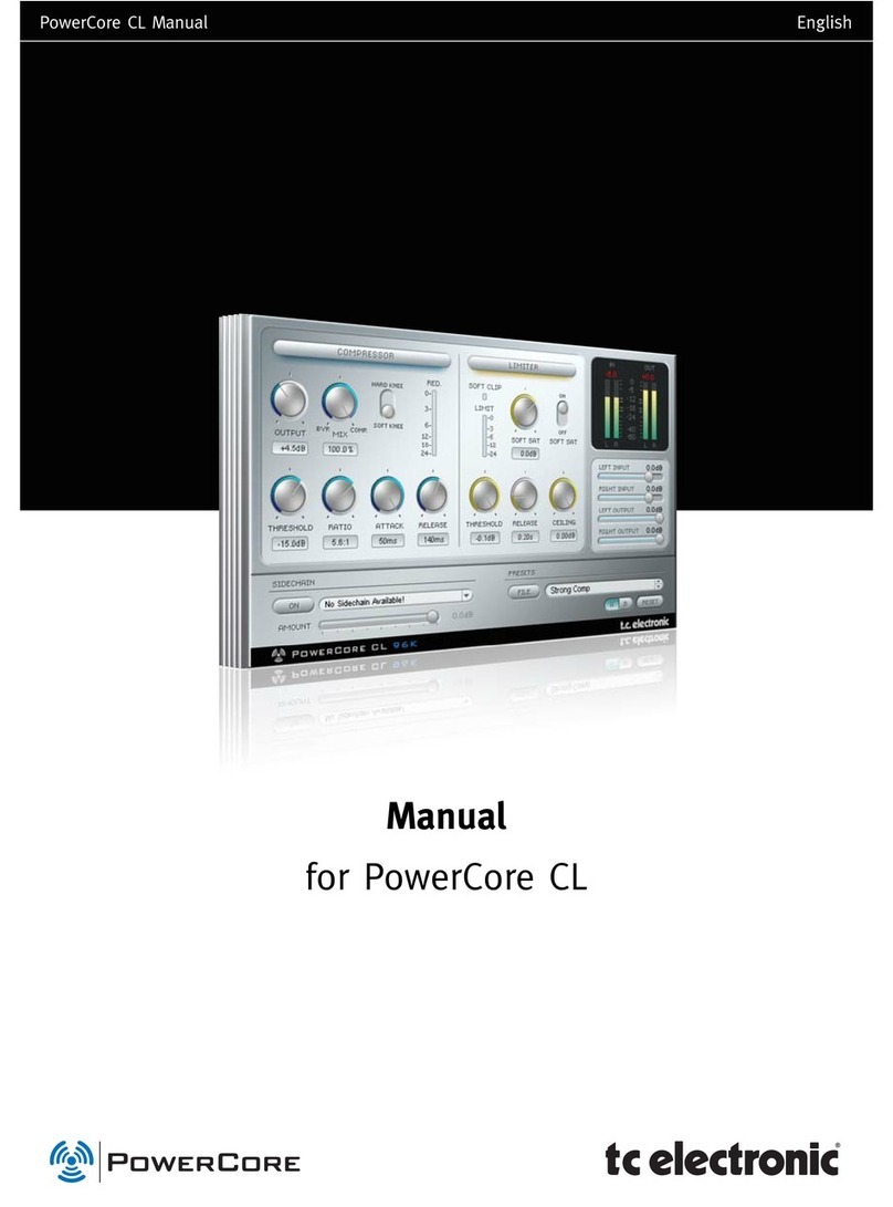 TC Electronic PowerCore CL manual&nbsp;