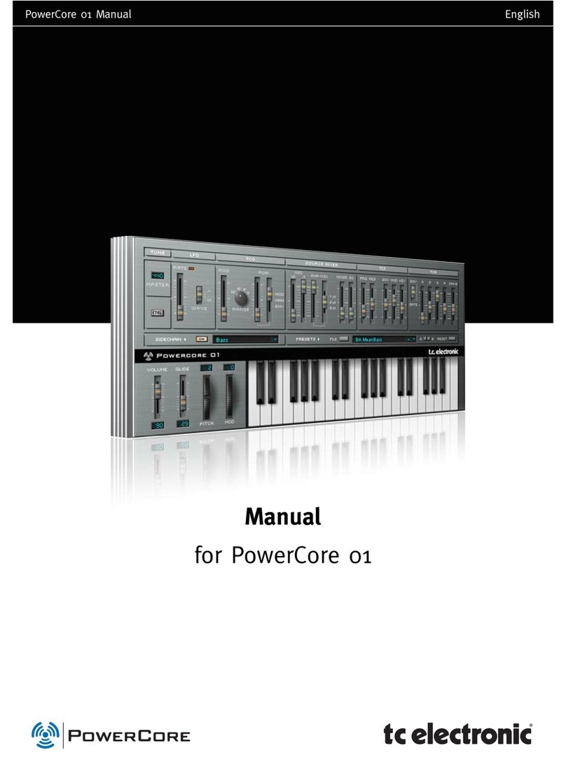 TC Electronic PowerCore 01 User manual
