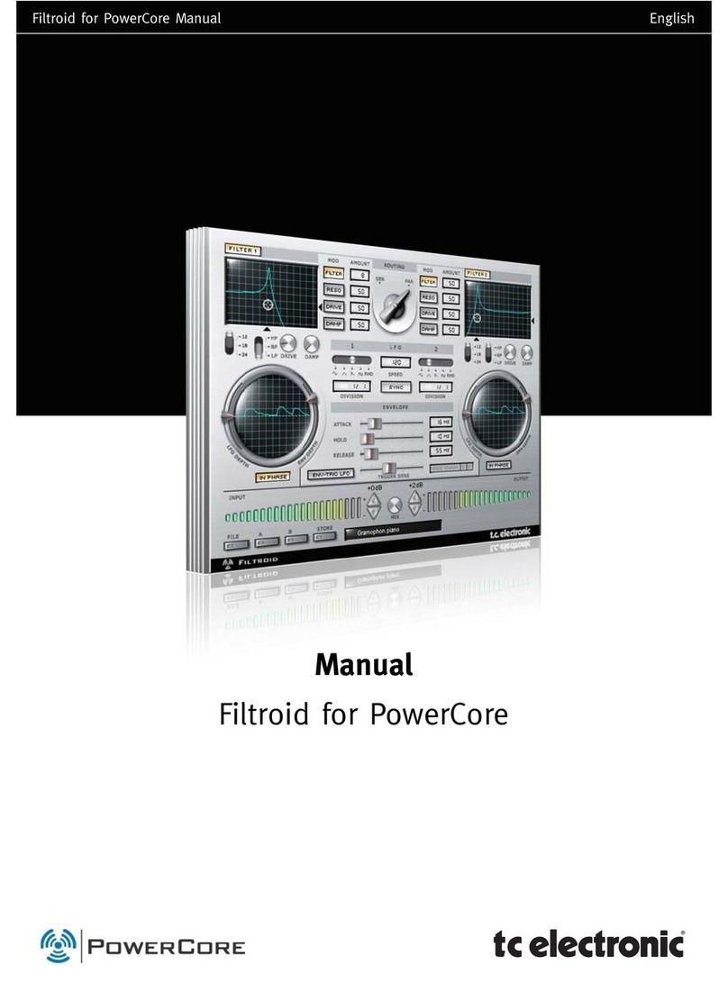 TC Electronic Filtroid User manual