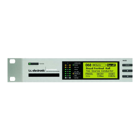 TC Electronic REVERB 4000 user manual