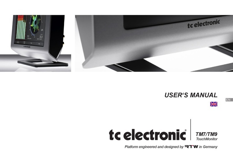 TC Electronic TouchMonitor TM7 user manual