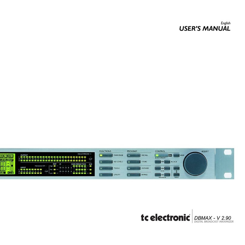 TC Electronic DBMAX-V 2.90 User manual