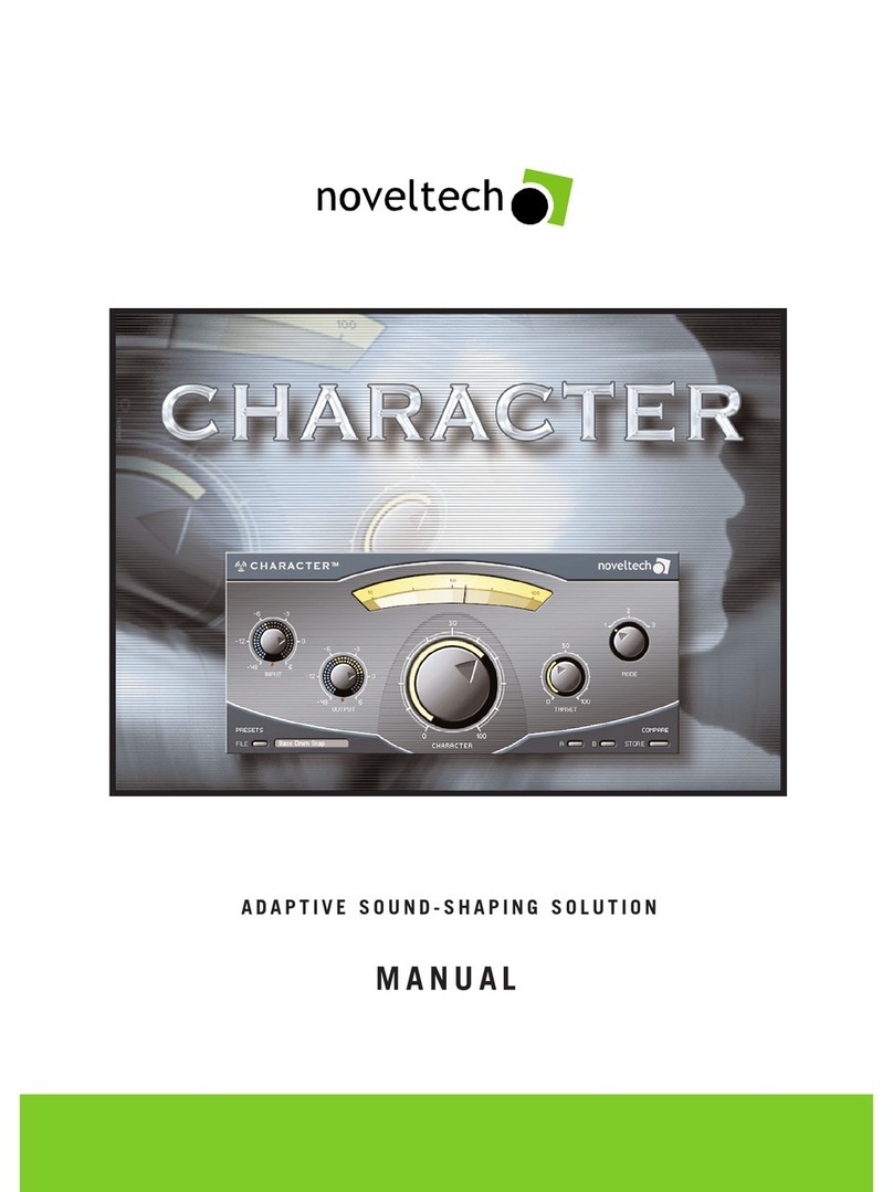 noveltech CHARACTER User manual