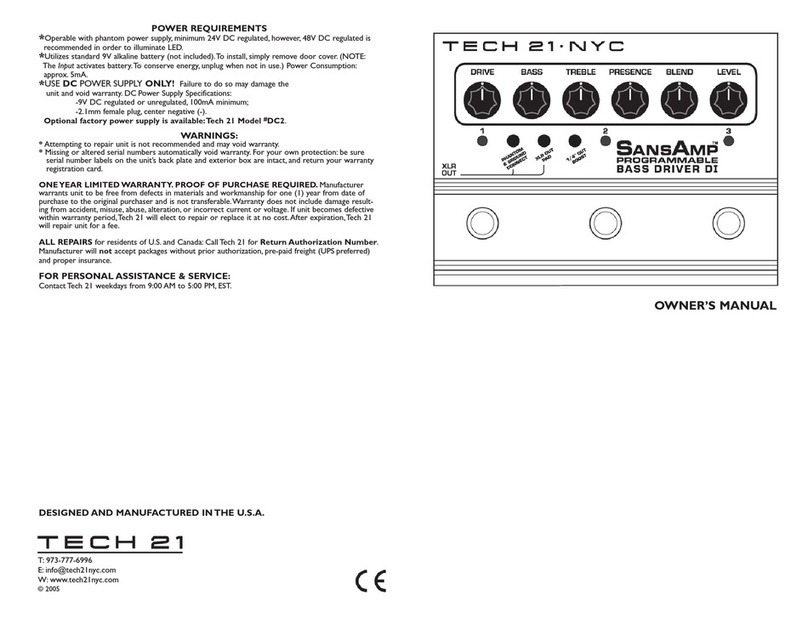 tech21 NYC User manual