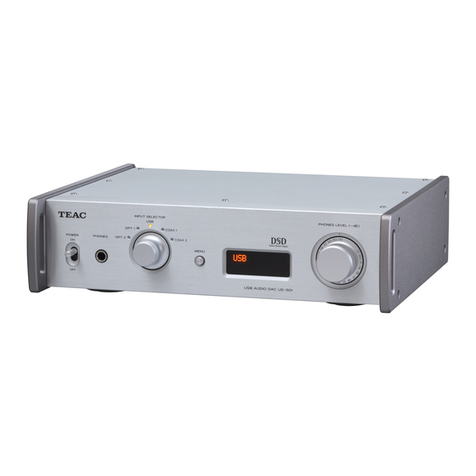 Teac UD-501 User manual