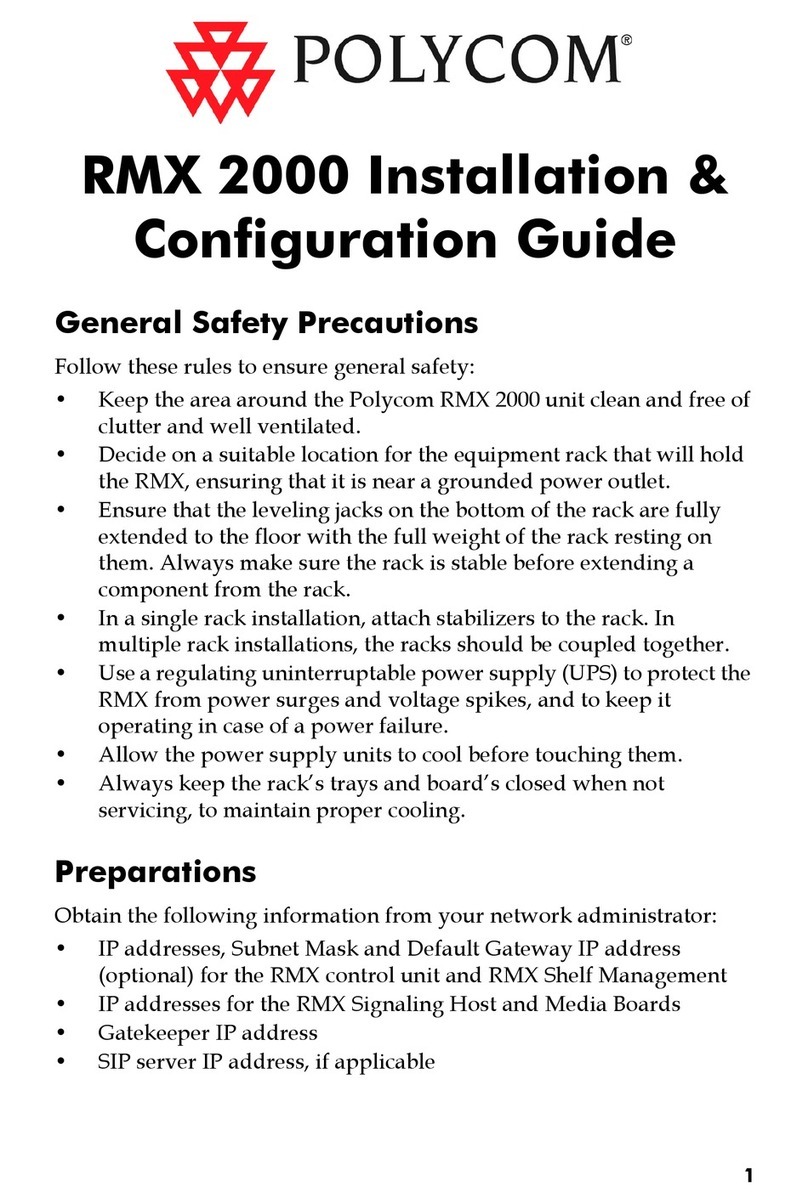 Polycom RMX 2000 User manual