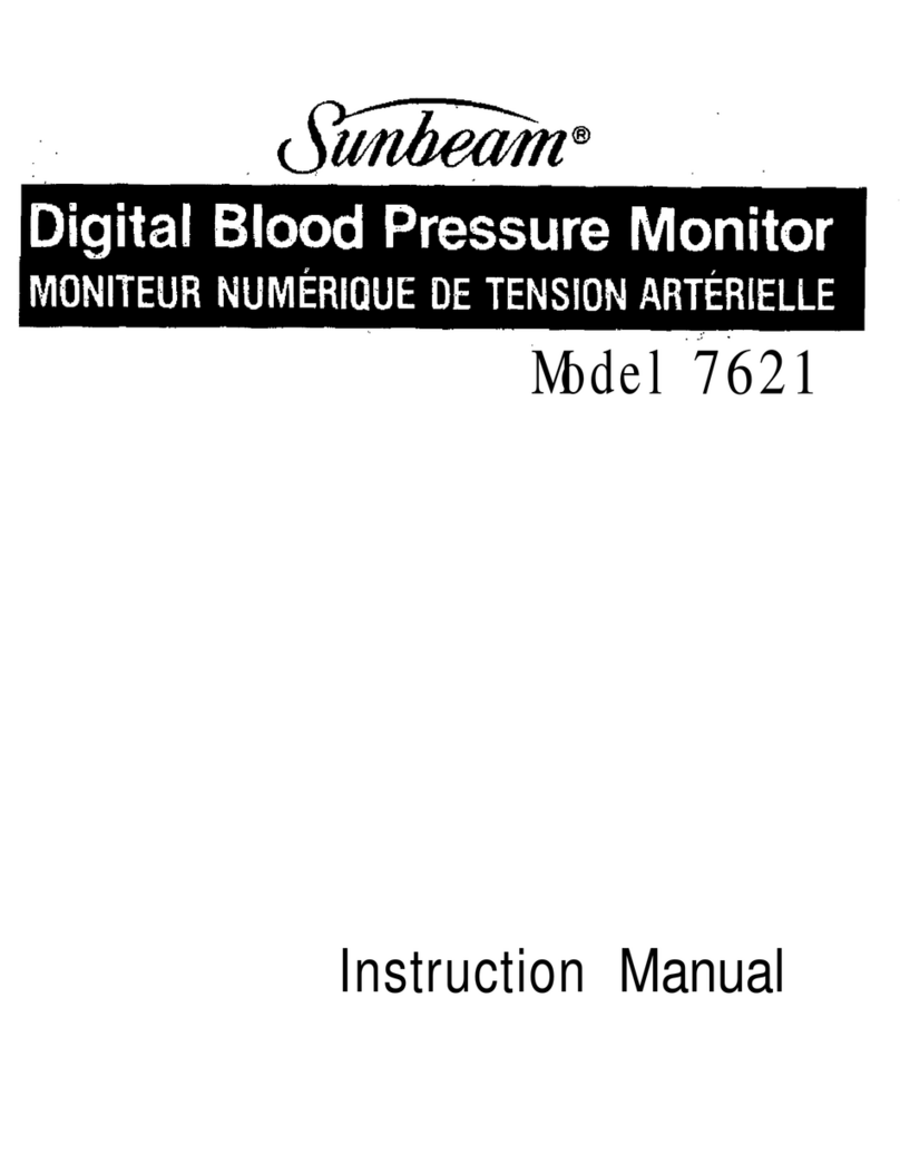 Sunbeam 7621 User manual Sunbeam 7621 User manual