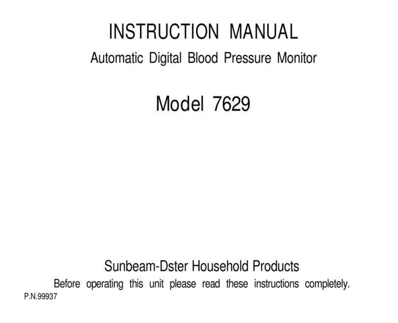 Sunbeam 7629 User manual Sunbeam 7629 User manual