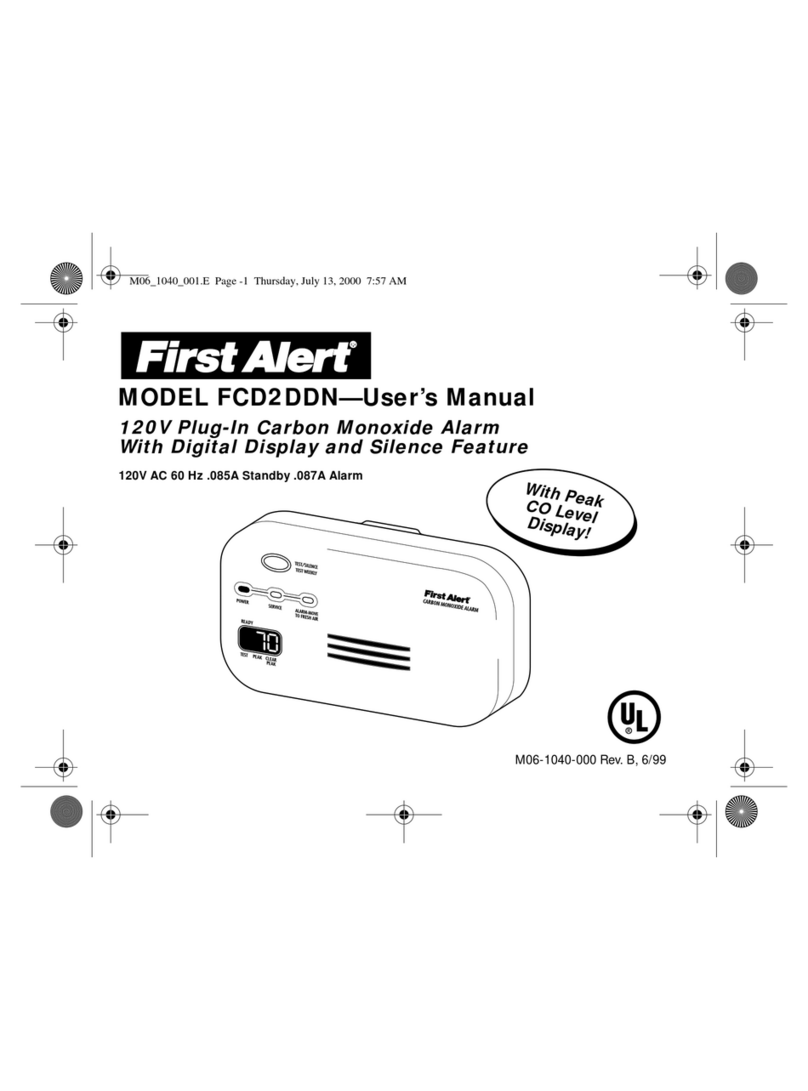 First Alert FCD2DDN user manual